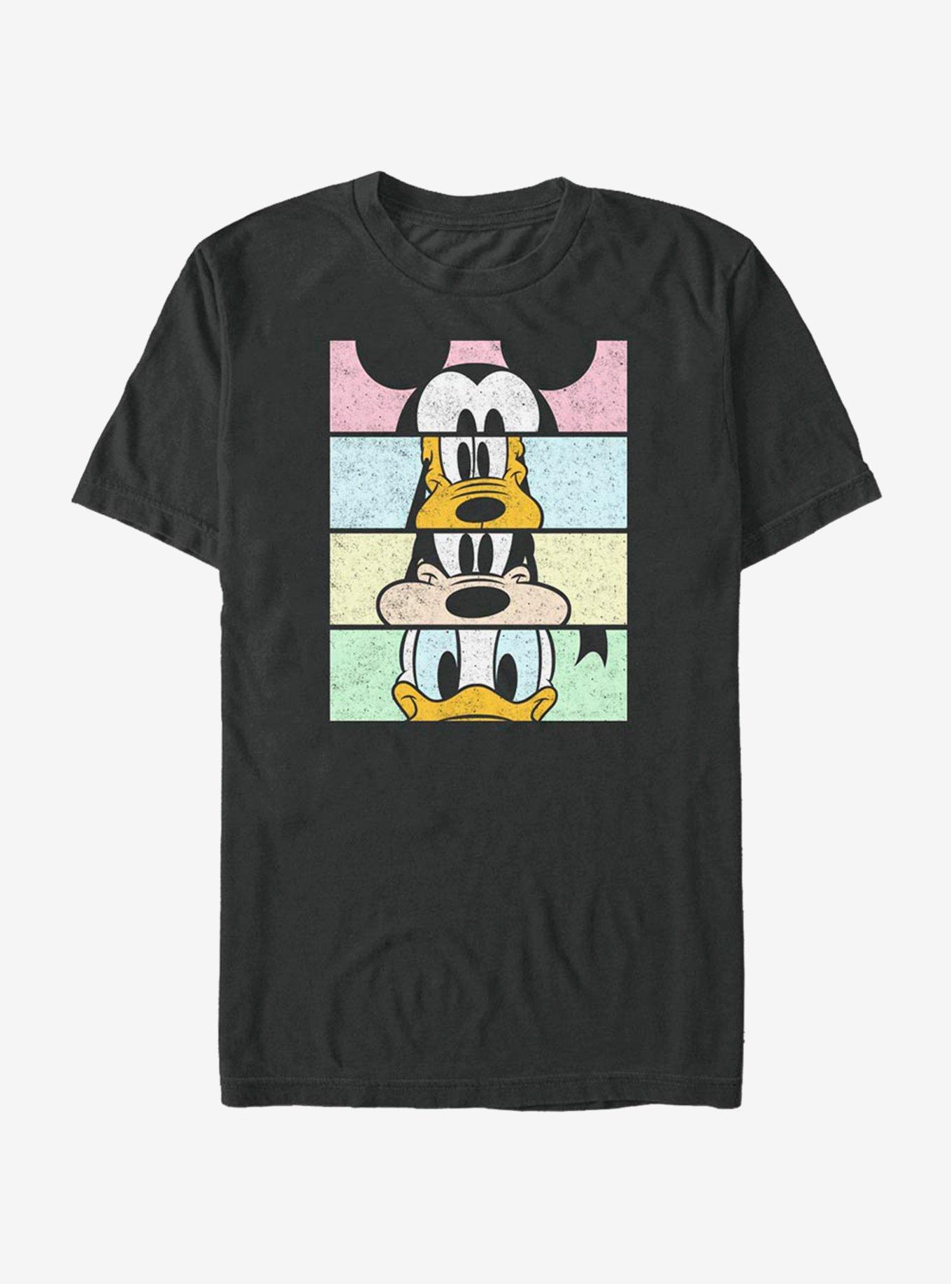 Disney Mickey Mouse Crew Faces T-Shirt, BLACK, hi-res