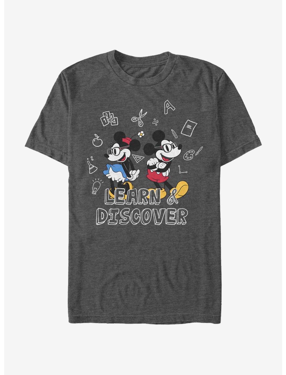 Disney Mickey Mouse Discover T-Shirt, CHAR HTR, hi-res
