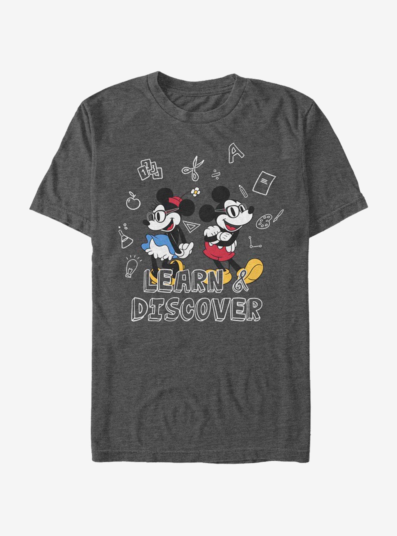 Disney Mickey Mouse Discover T-Shirt, CHAR HTR, hi-res