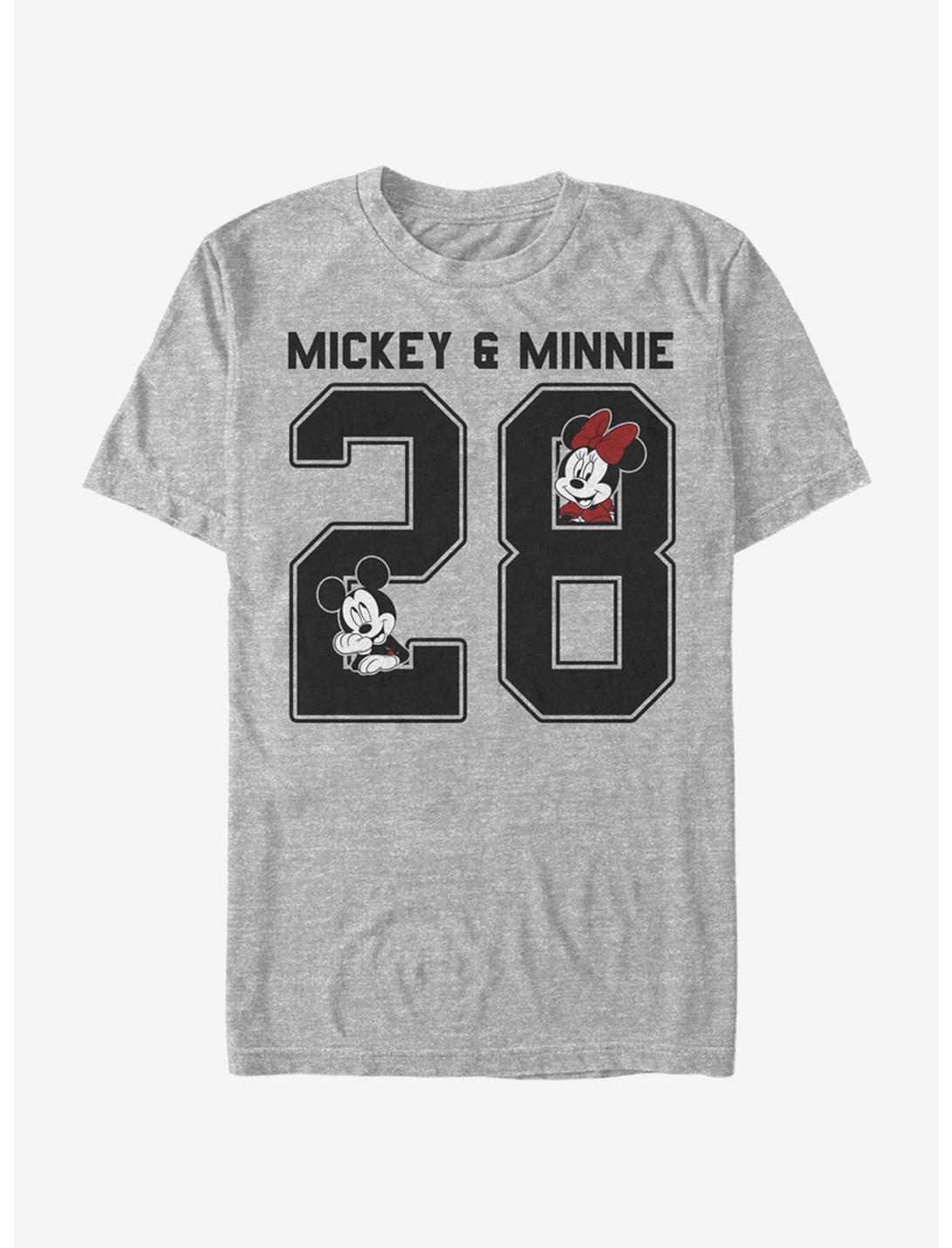 Disney Mickey Mouse Mickey Minnie Collegiate T-Shirt, ATH HTR, hi-res