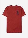 Disney Mickey Mouse Mickey Silhouette T-Shirt, RED, hi-res