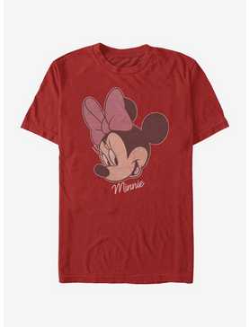 Disney Mickey Mouse Minnie Big Face Distressed T-Shirt, , hi-res