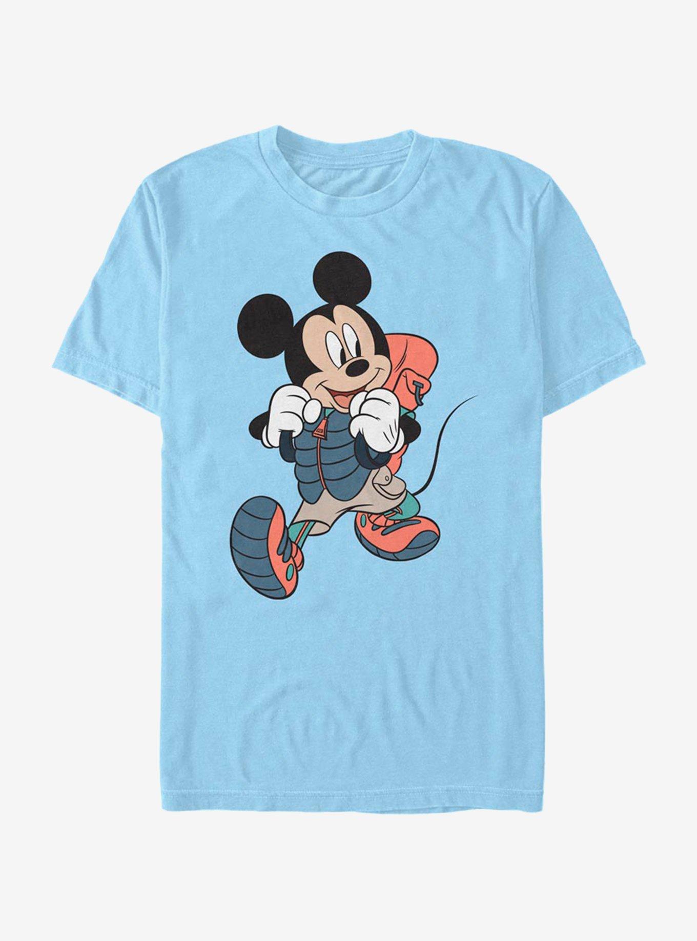 Disney Mickey Mouse Hiker Mickey T-Shirt, LT BLUE, hi-res