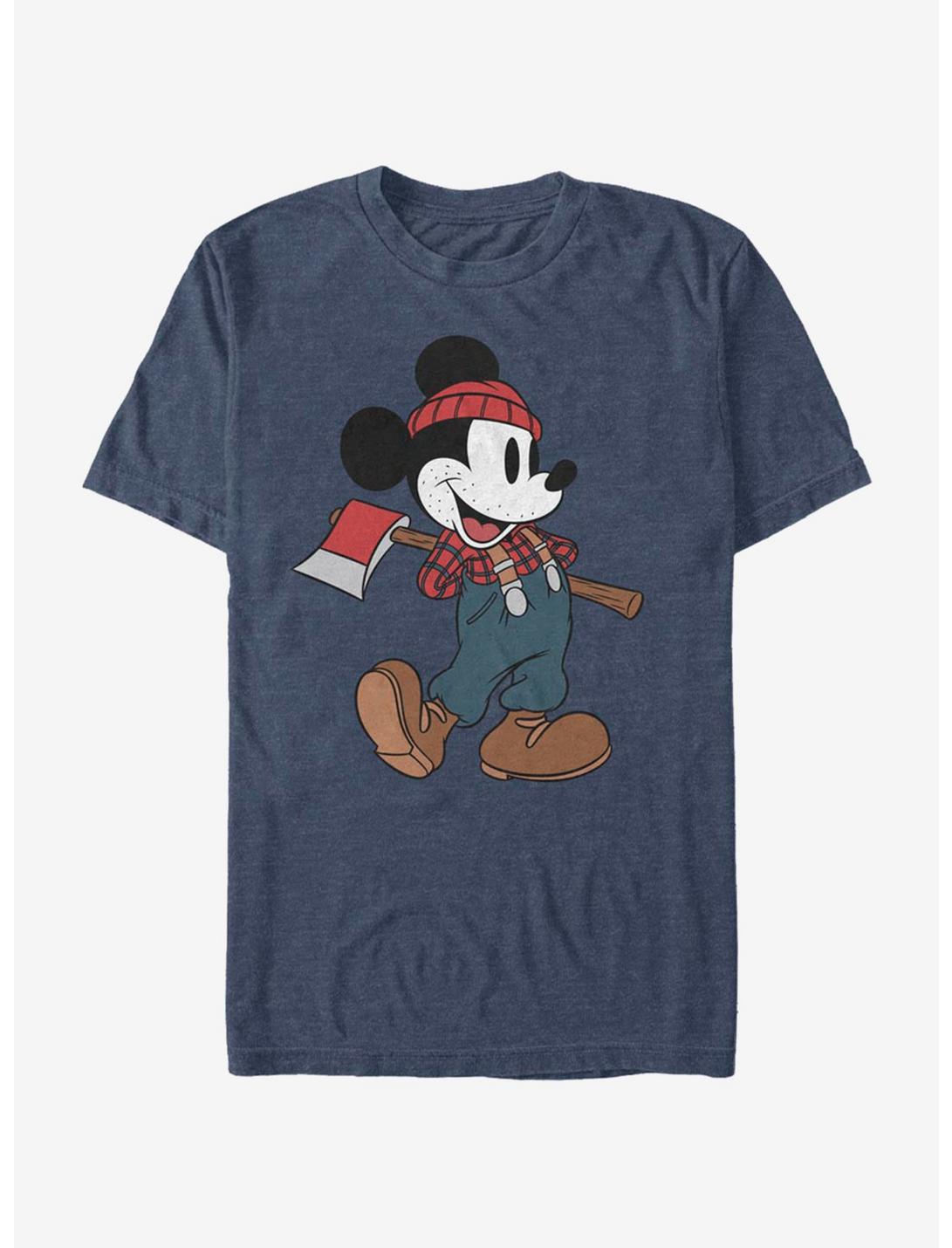 Disney Mickey Mouse Lumberjack Mickey T-Shirt, NAVY HTR, hi-res