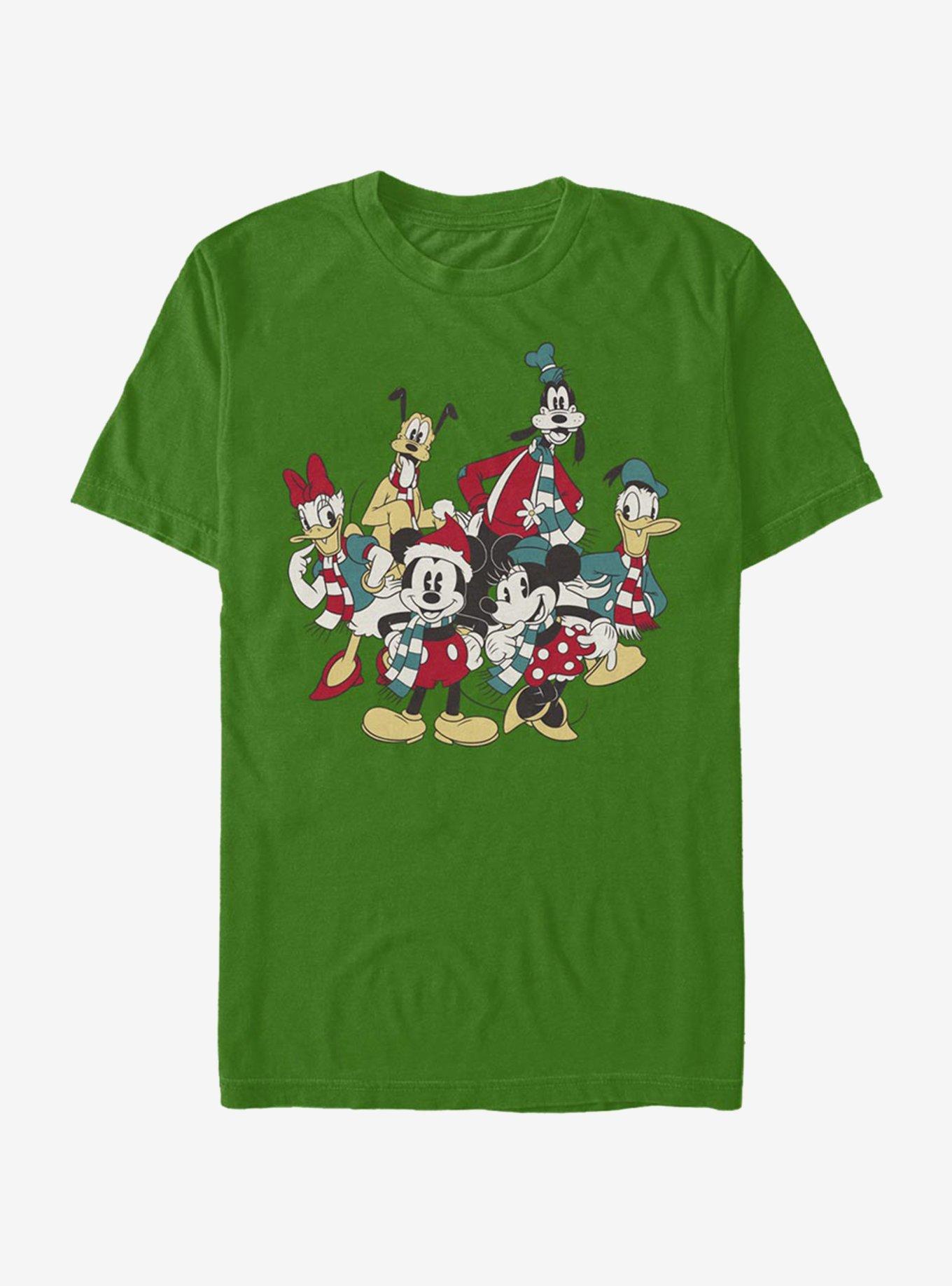 Disney Mickey Mouse Holiday Group T-Shirt, KELLY, hi-res