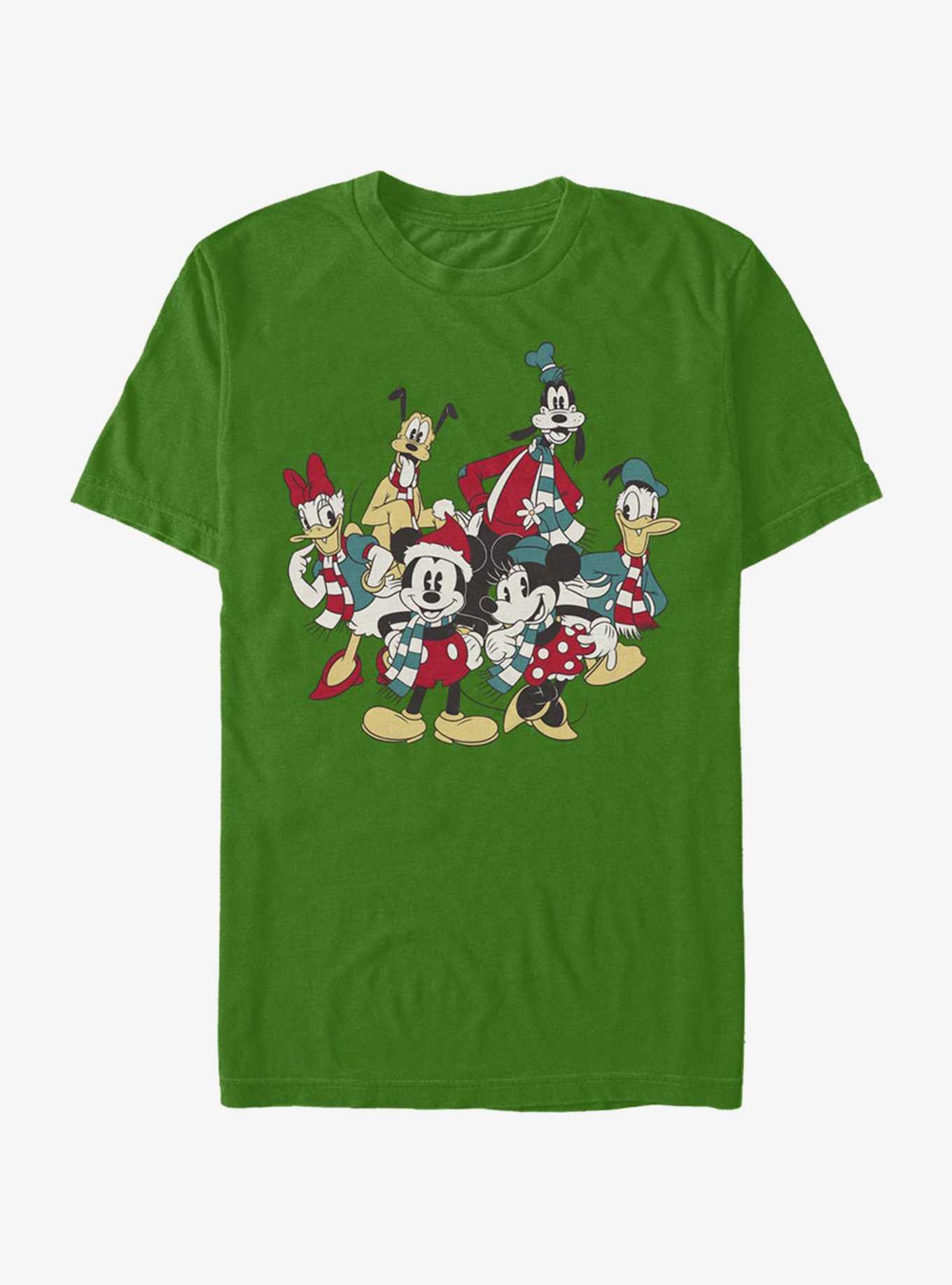 Disney Mickey Mouse Holiday Group T-Shirt, KELLY, hi-res