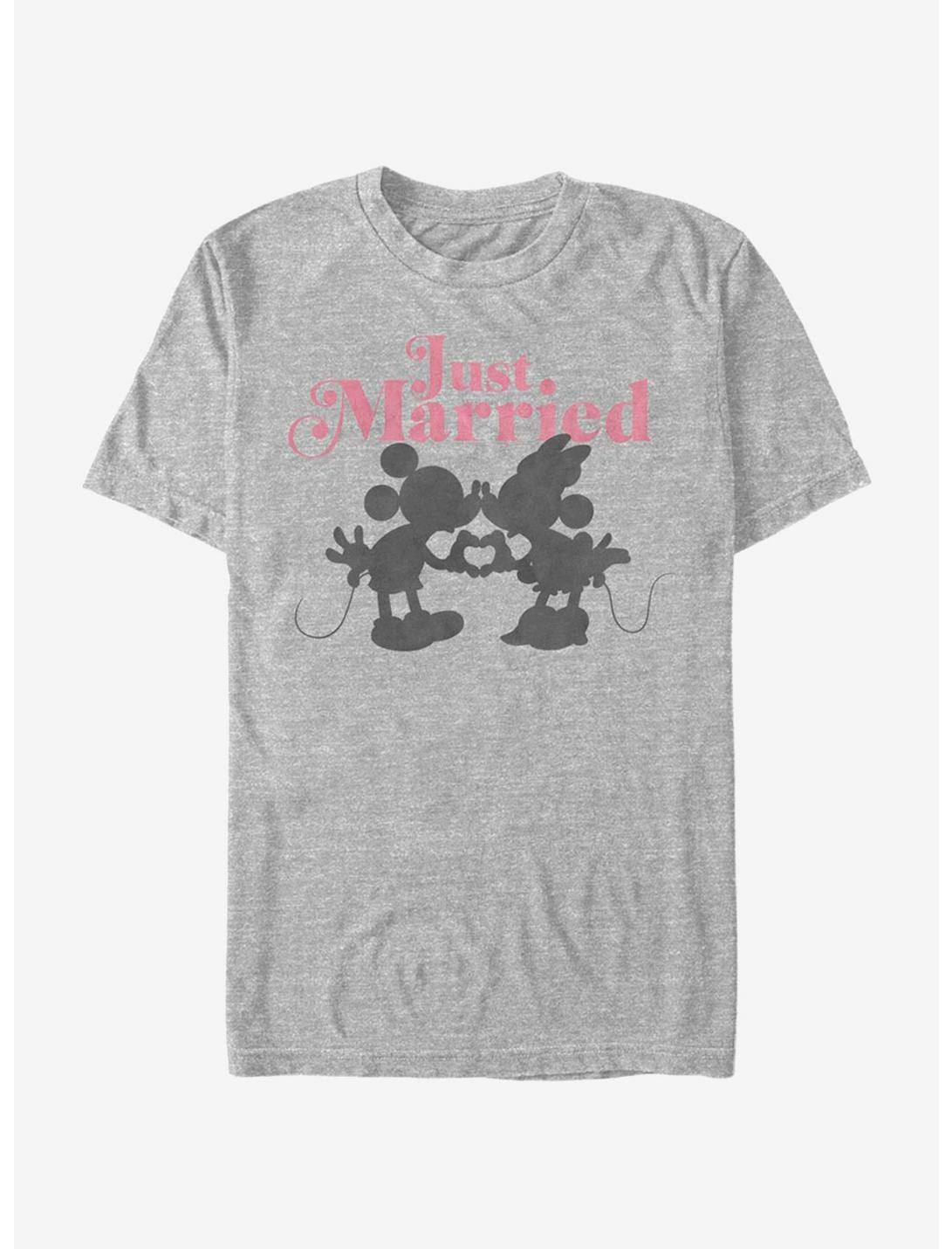 Disney Mickey Mouse Just Married Mice T-Shirt, ATH HTR, hi-res