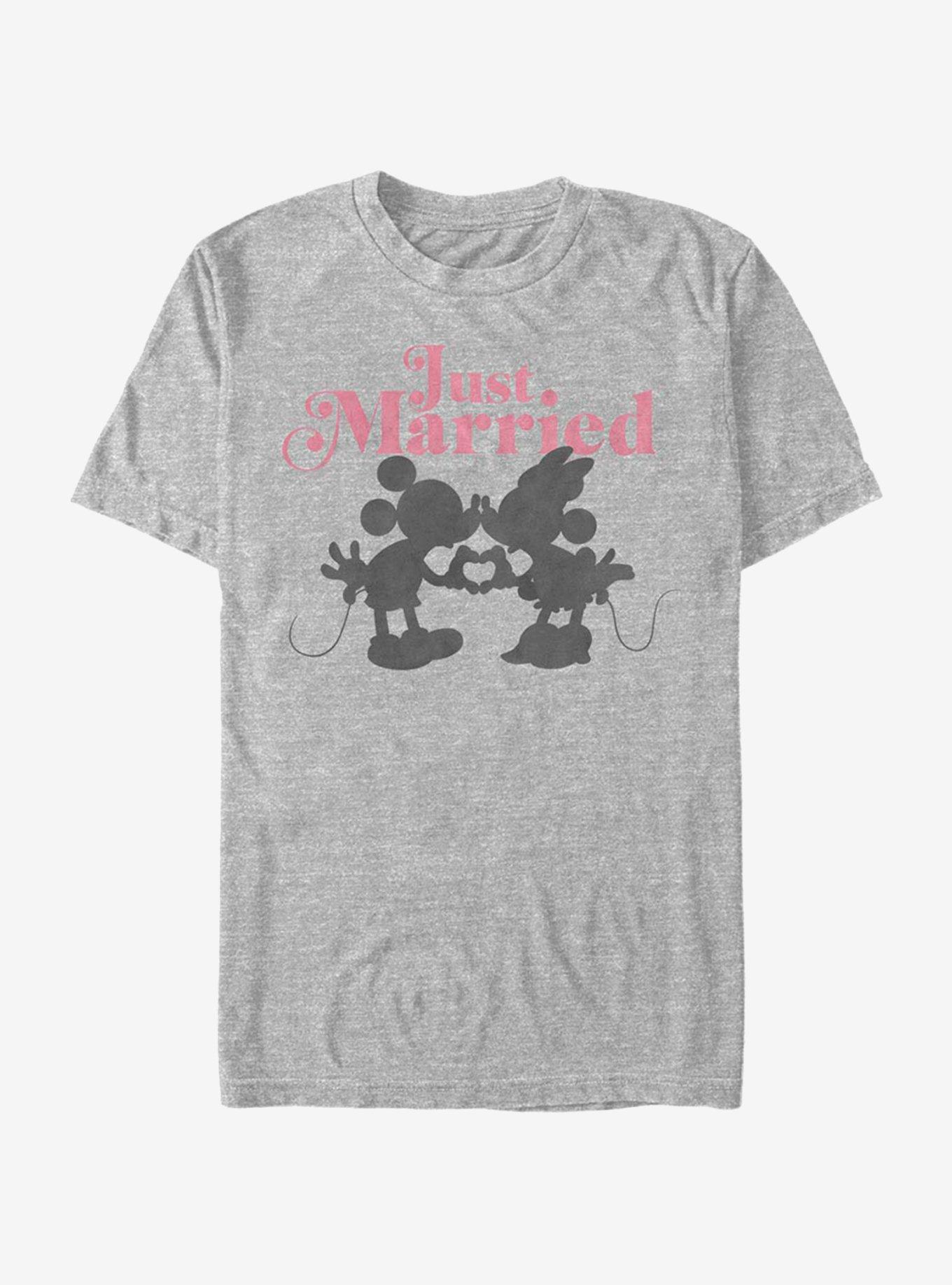 Disney Mickey Mouse Just Married Mice T-Shirt, ATH HTR, hi-res