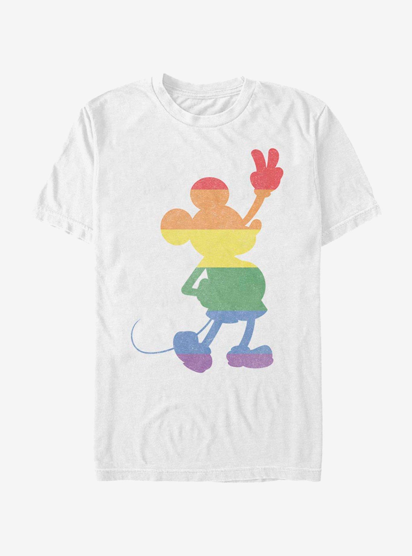 Disney Mickey Mouse Love Is Love Pride Mickey T-Shirt, WHITE, hi-res