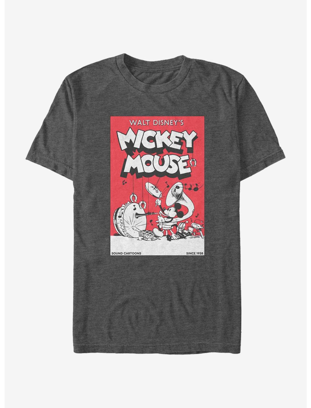 Disney Mickey Mouse Mickey Band Comic T-Shirt, CHAR HTR, hi-res