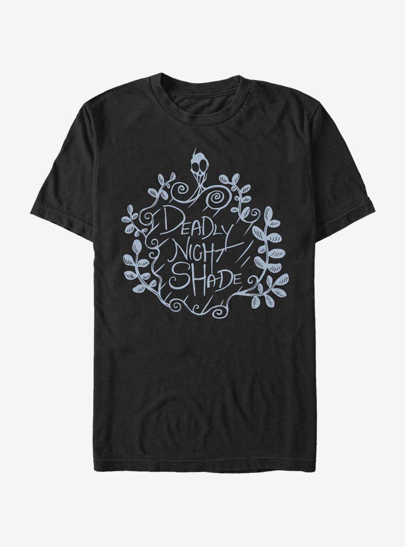 The Nightmare Before Christmas Deadly Night Shade T-Shirt, BLACK, hi-res