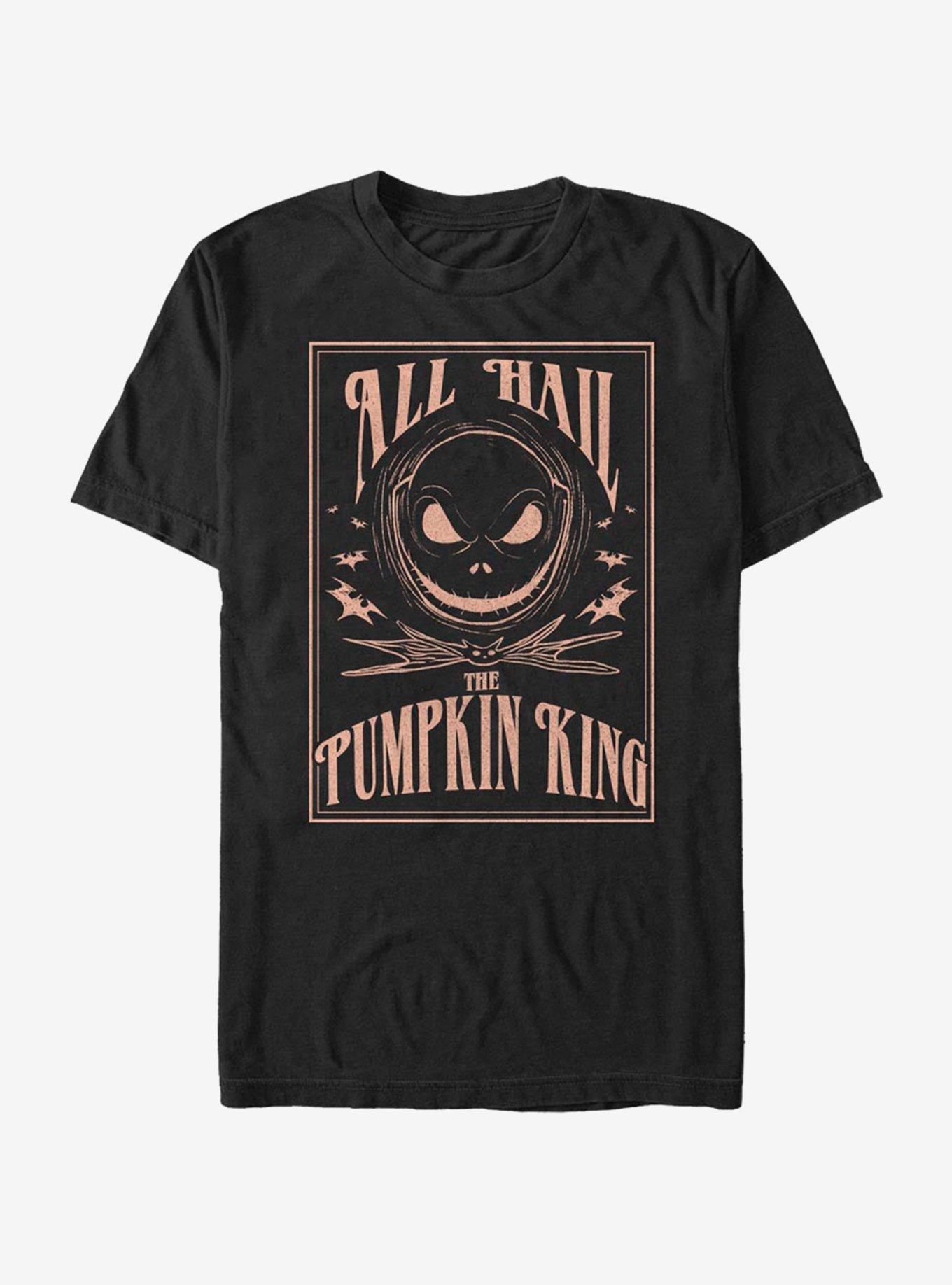 The Nightmare Before Christmas Hail The Pumpkin King T-Shirt, BLACK, hi-res