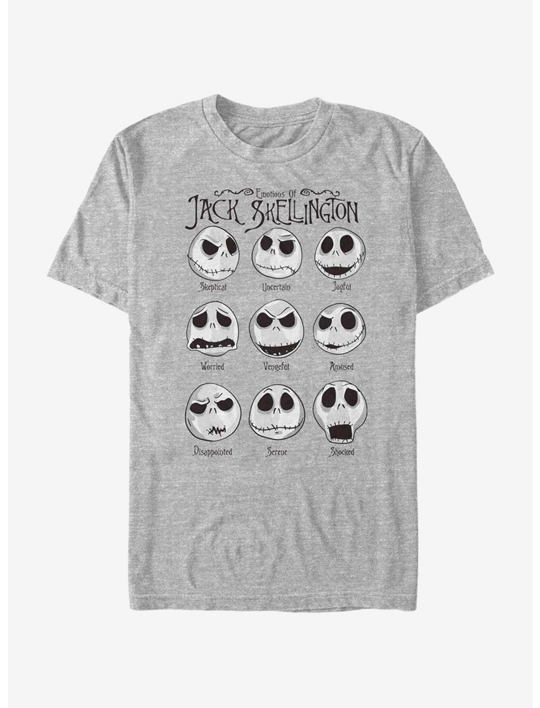 The Nightmare Before Christmas Jack Emotions T-Shirt, ATH HTR, hi-res