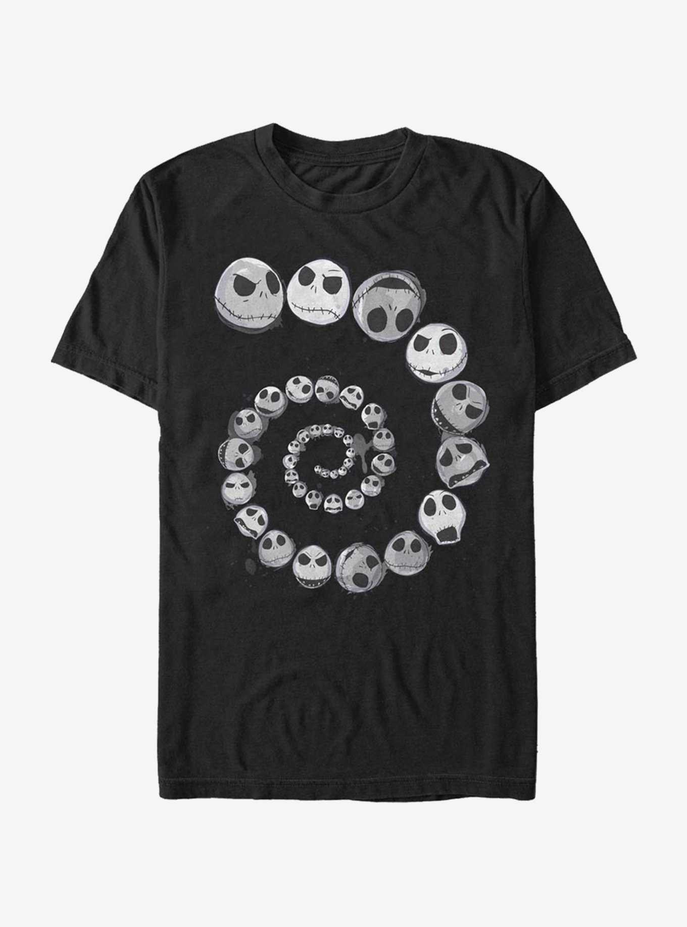 The Nightmare Before Christmas Jack Emotions Spiral T-Shirt, , hi-res