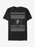 The Nightmare Before Christmas Jack Intarsia Sweater T-Shirt, BLACK, hi-res