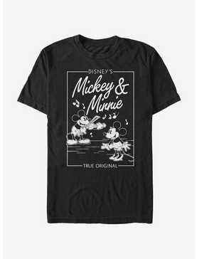 Disney Mickey Mouse & Minnie Mouse Music Cover T-Shirt, , hi-res