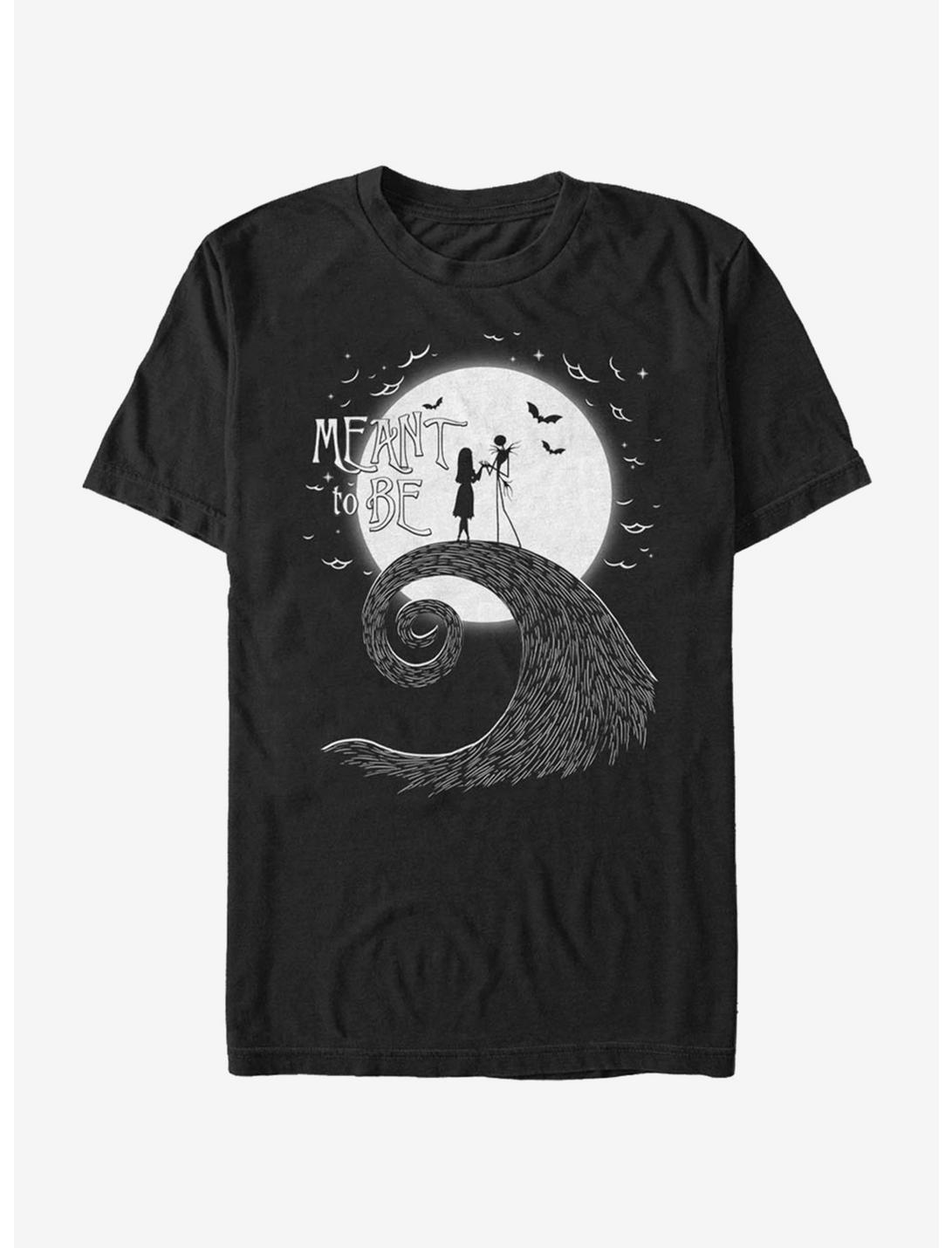 The Nightmare Before Christmas Jack & Sally Meant To Be T-Shirt, BLACK, hi-res