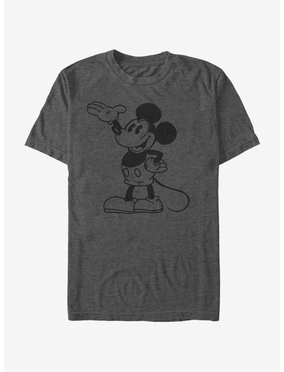 Disney Mickey Mouse Mickey Pose T-Shirt, CHAR HTR, hi-res
