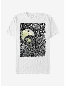 The Nightmare Before Christmas Spiral Hill T-Shirt, WHITE, hi-res