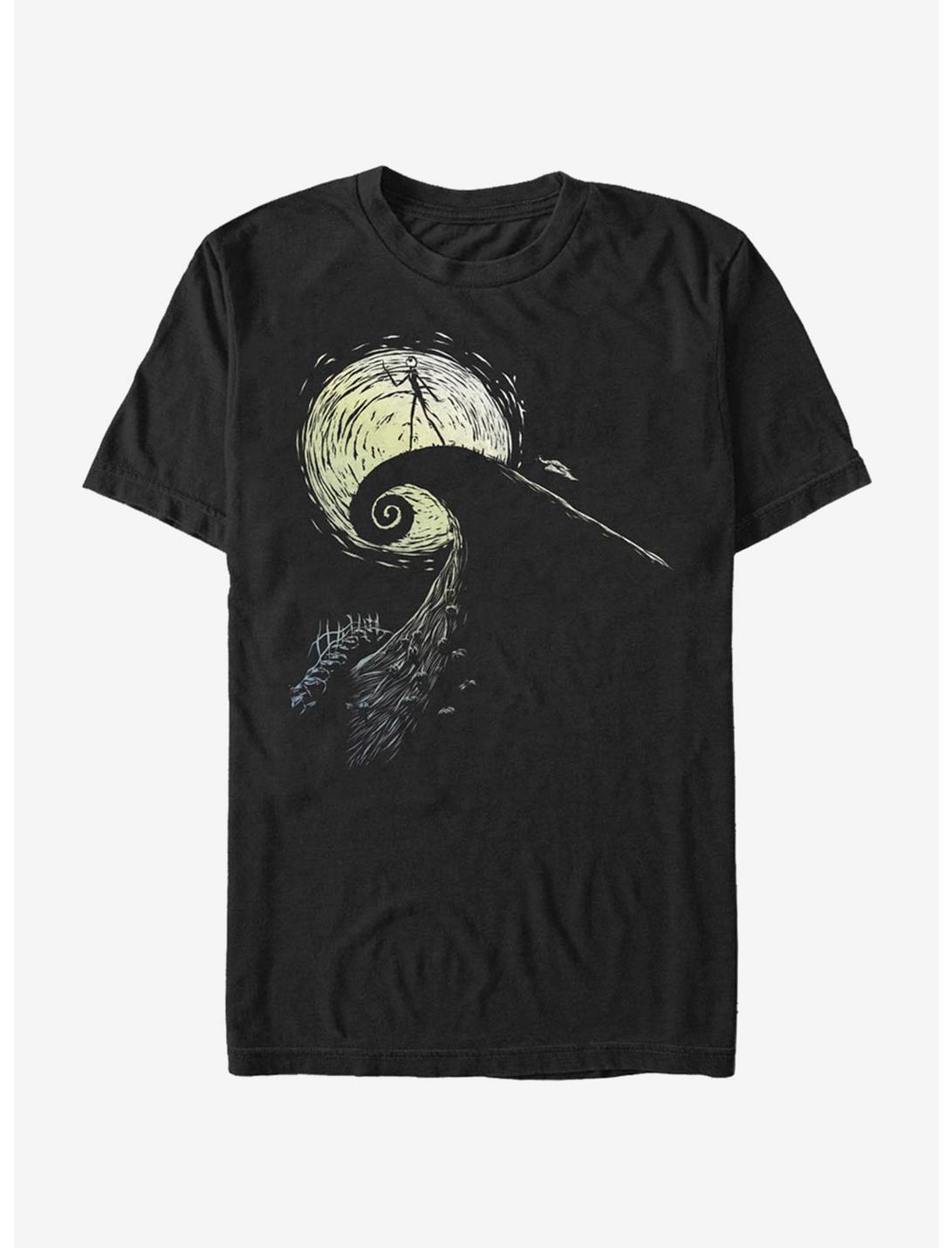 The Nightmare Before Christmas Spiral Hill Jack T-Shirt, BLACK, hi-res