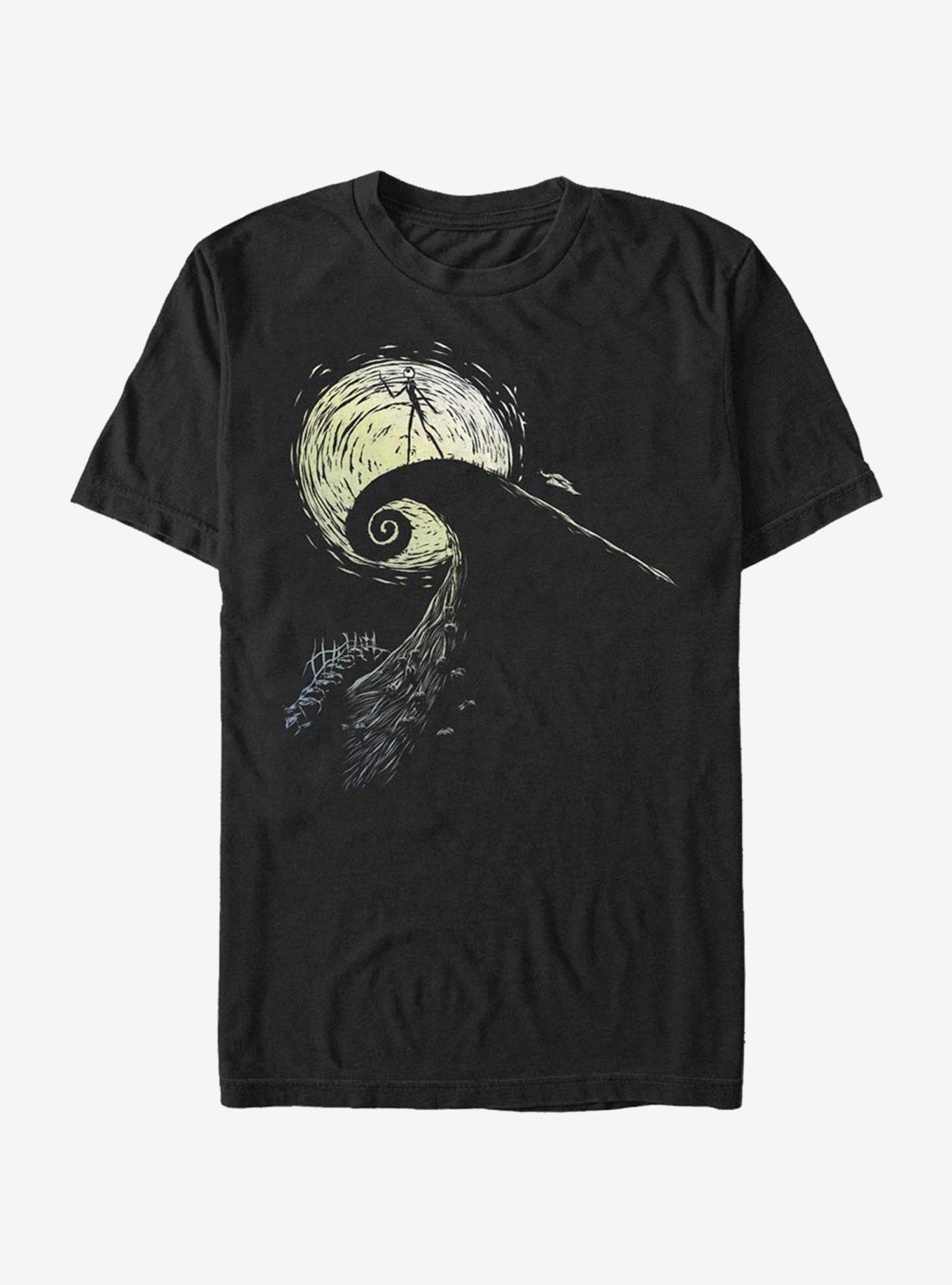 The Nightmare Before Christmas Spiral Hill Jack T-Shirt, BLACK, hi-res