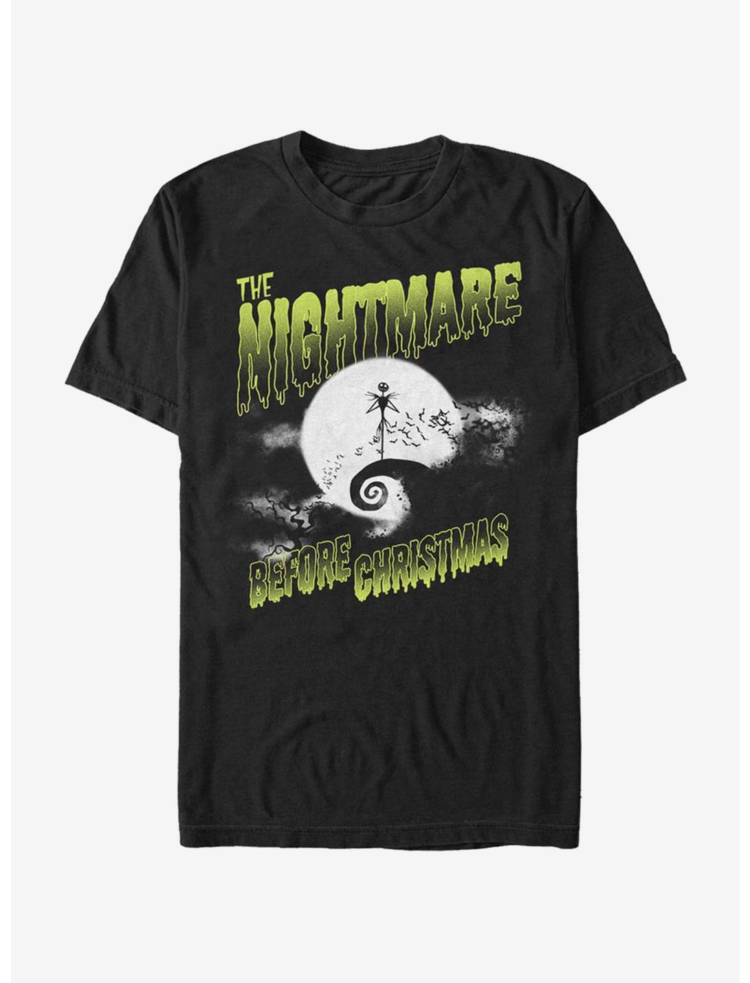 The Nightmare Before Christmas Spooky Nightmare Jack T-Shirt, BLACK, hi-res