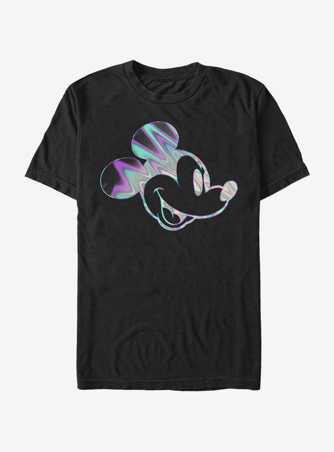 Disney Mickey Mouse Neon Slick Mick T-Shirt, BLACK, hi-res