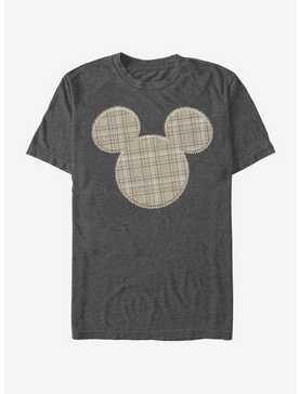 Disney Mickey Mouse Plaid Patch Mickey T-Shirt, , hi-res