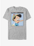 Disney Pinocchio Do It Tomorrow T-Shirt, ATH HTR, hi-res