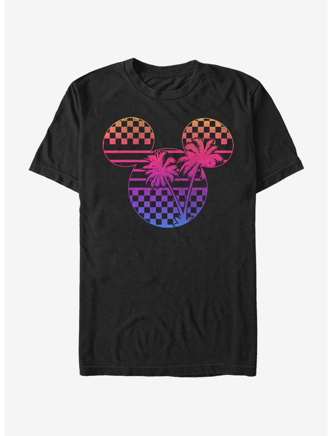 Disney Mickey Mouse Roadster Palm Mickey T-Shirt, BLACK, hi-res