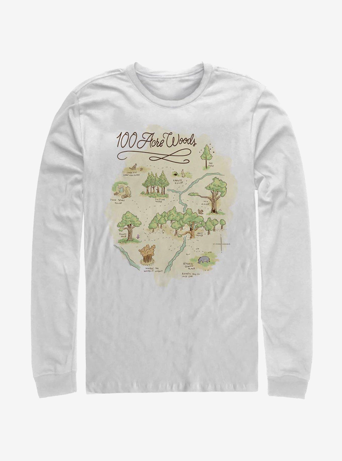 Disney Winnie The Pooh 100 Acre Map Long-Sleeve T-Shirt, , hi-res