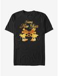 Disney Mickey Mouse Mickey And Minnie Kissing T-Shirt, BLACK, hi-res