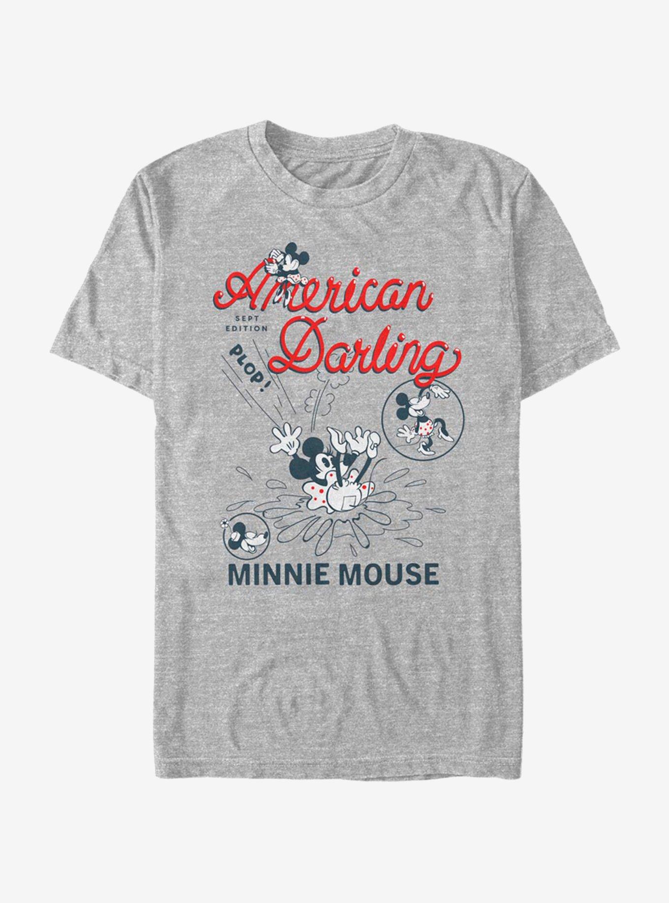 Disney Mickey Mouse Minnie Darling Comic T-Shirt, ATH HTR, hi-res