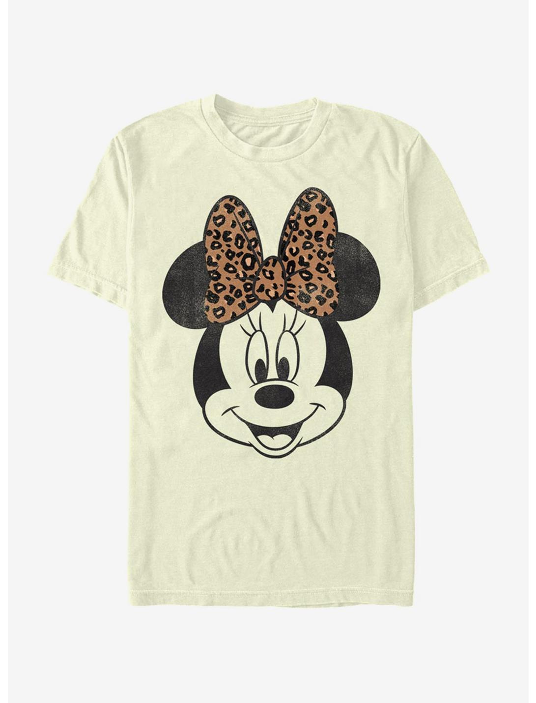 Disney Minnie Mouse Modern Minnie Face Leopard T-Shirt, , hi-res