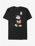 Disney Mickey Mouse Tie Dye Mickey Stroked T-Shirt, BLACK, hi-res