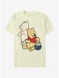 Disney Winnie The Pooh Pooh Line Art T-Shirt, NATURAL, hi-res