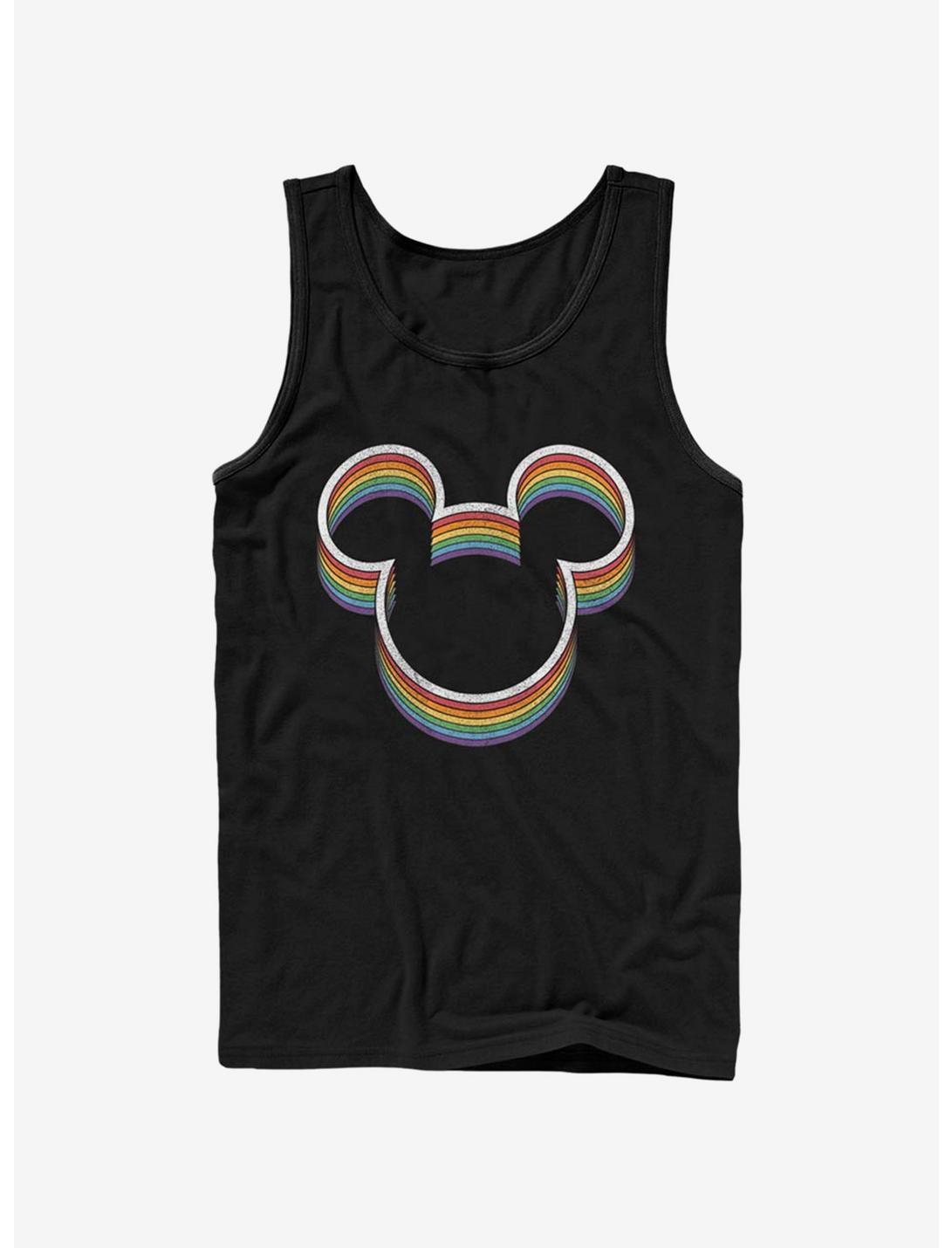 Disney Mickey Mouse Rainbow Ears Tank, BLACK, hi-res