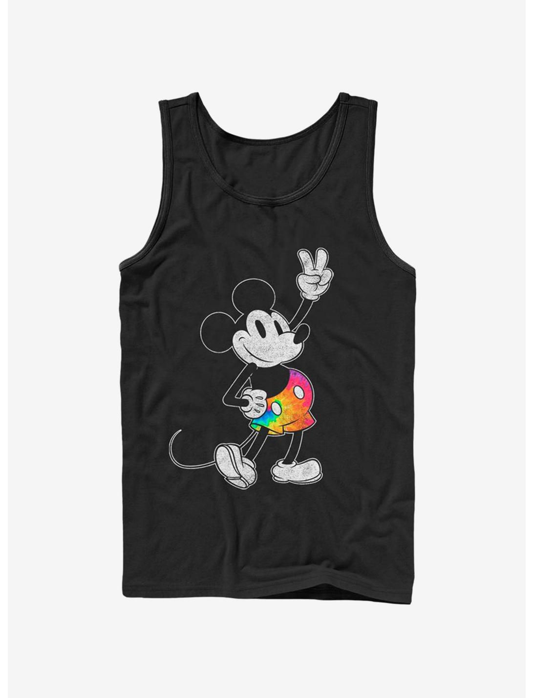 Disney Mickey Mouse Tie Dye Mickey Stroked Tank, BLACK, hi-res