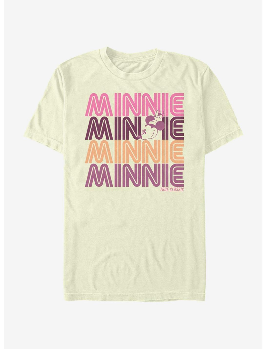 Disney Mickey Mouse Retro Stack Minnie T-Shirt, NATURAL, hi-res