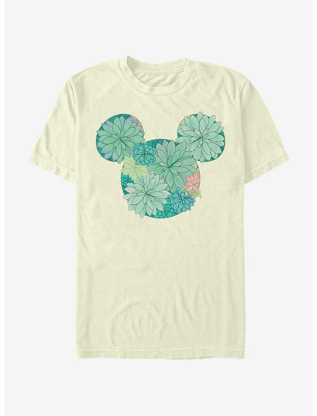 Disney Mickey Mouse Succulents T-Shirt, NATURAL, hi-res