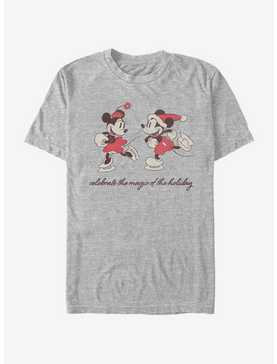 Disney Mickey Mouse Vintage Holiday Skaters T-Shirt, , hi-res