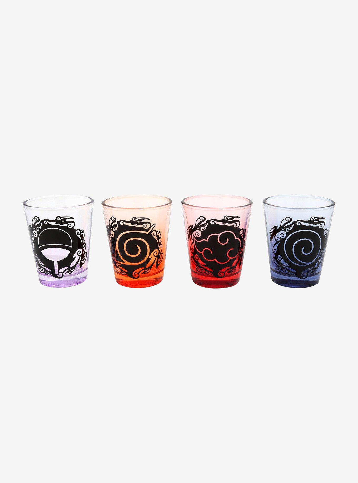 Naruto Shippuden Symbol Mini Glass Set, , hi-res