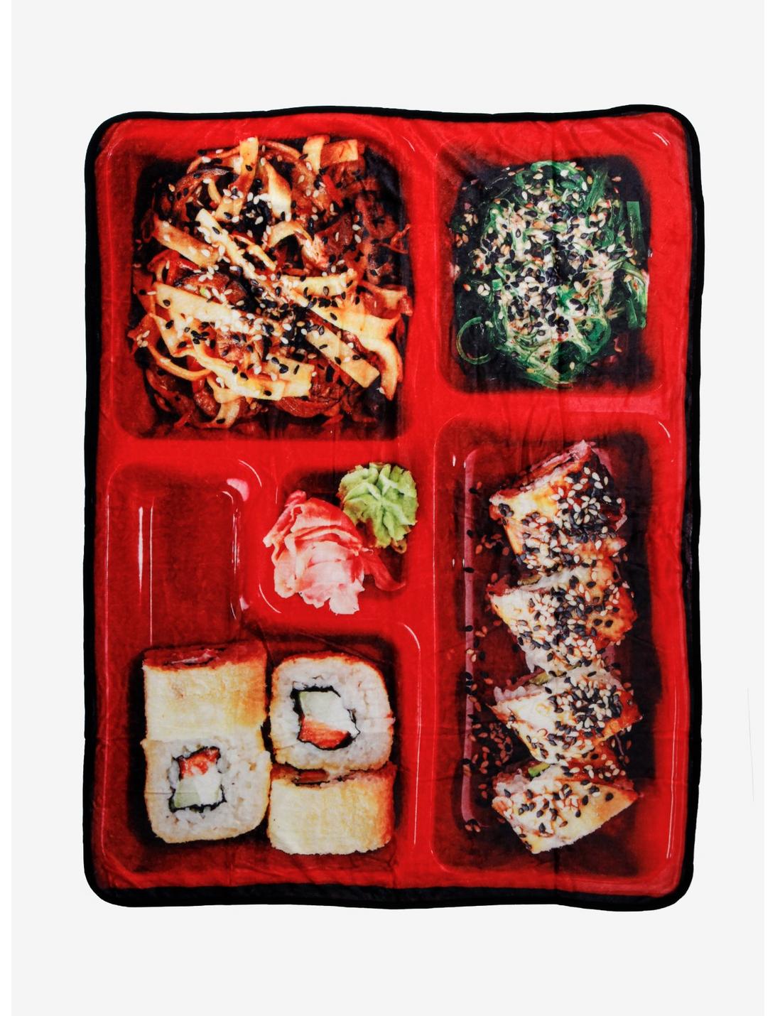Bento Box Sushi Throw Blanket, , hi-res