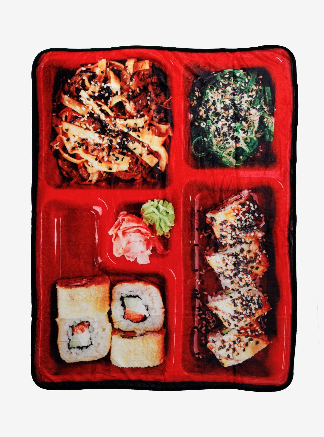 Bento Box Sushi Throw Blanket, , hi-res