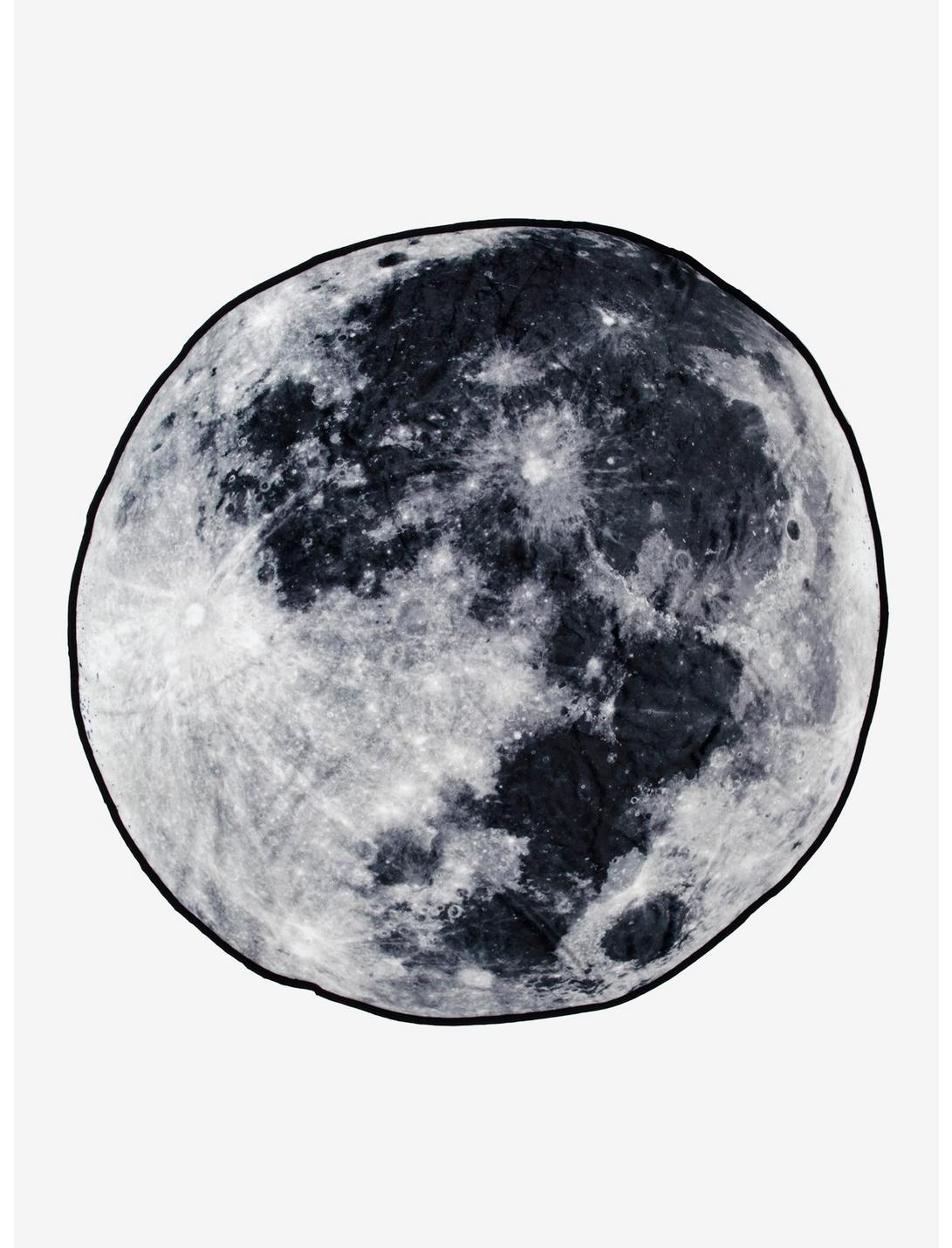 Moon Round Throw Blanket, , hi-res