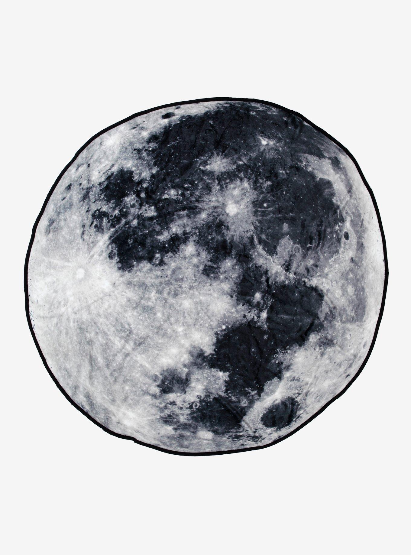 Moon Round Throw Blanket, , hi-res