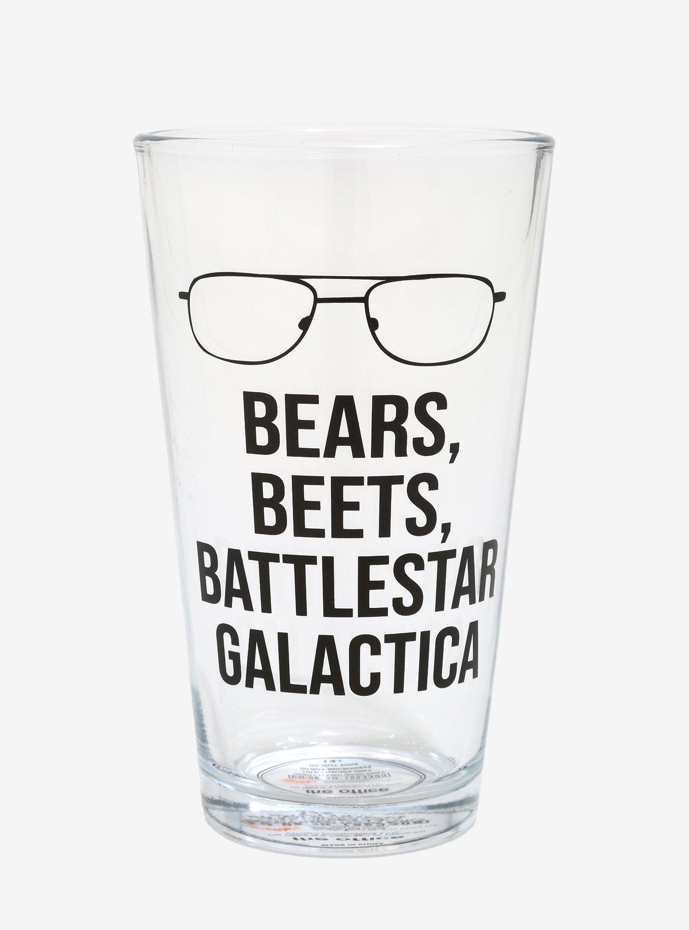 The Office Dwight Bears Beets Pint Glass, , hi-res