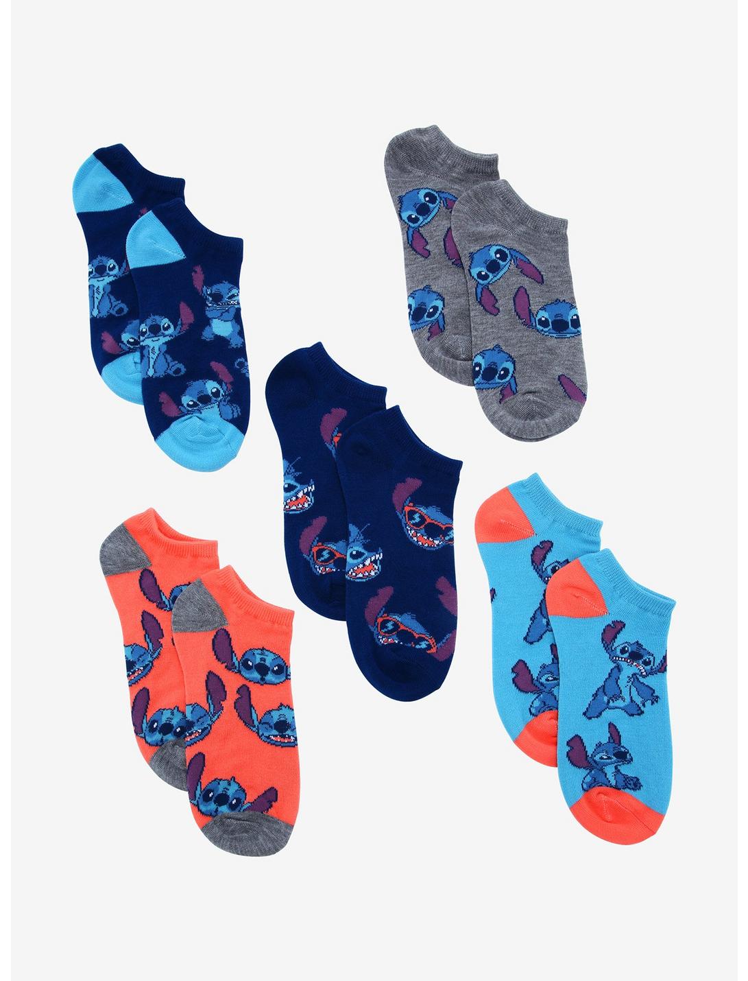 Disney Lilo & Stitch Faces Ankle Sock Set - BoxLunch Exclusive, , hi-res