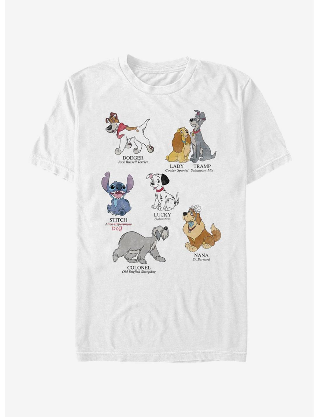 Disney Dog Breeds T-Shirt, WHITE, hi-res