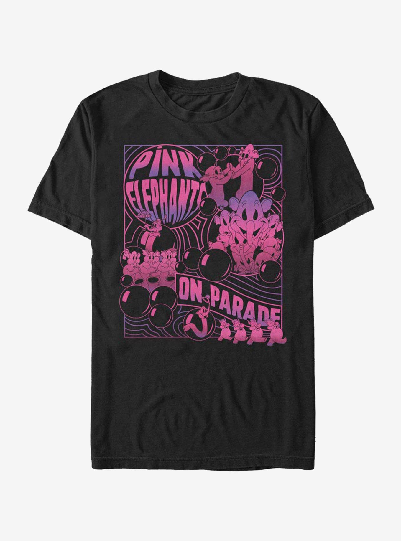 Disney Dumbo Pink Elephants T-Shirt, BLACK, hi-res